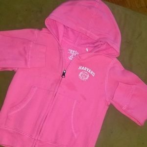 Harvard University | Pink | Zip Up | Hooded Sweatshirt | Kids Size 4T